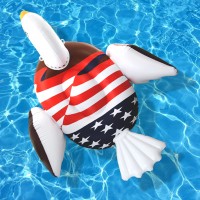 Giant Rideable Patriotic American Bald Eagle Inflatable Swimming Pool Float   